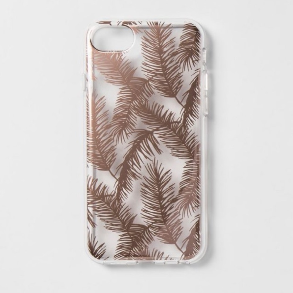 NWT heyday Apple iPhone XR Case.Rose Gold Feathers